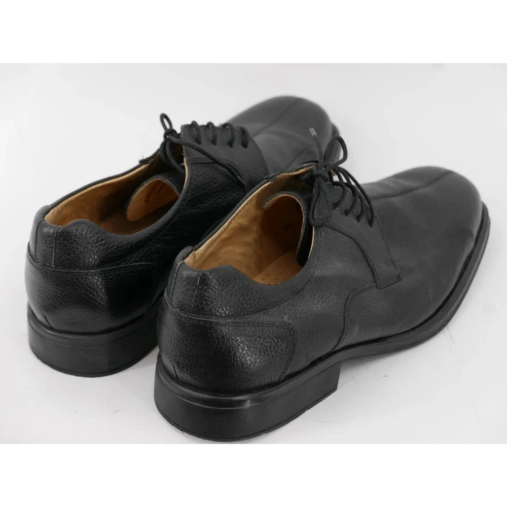 Belvedere Baybridge Shoes Black Leather Derby Dress Men's Size 12 EEE Wide